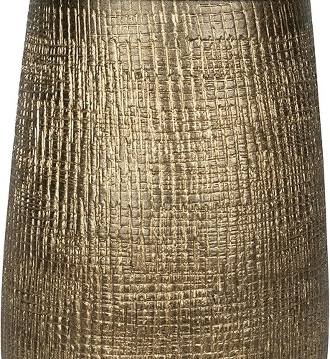 Merkloos Hoge Pot Ryan Shiny Gold 27x50 Cm Ronde Gouden Bloempot Voor Binnen - Afbeelding 2