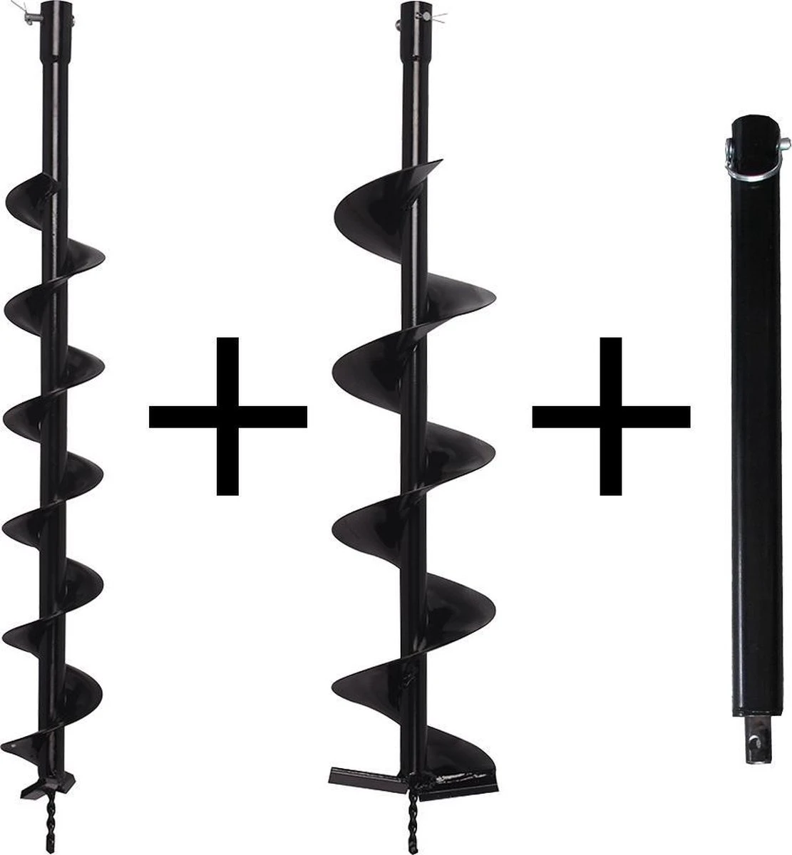 Kibani Grondboor 52cc Benzine + Grondboren Set 60 Mm + 80 Mm + 100 Mm + 150 Mm + 2 Verlengstukken - Palenboor - Grondboor Machine - Afbeelding 9