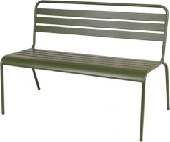 MaximaVida Metalen Tuinbank Max 120 Cm Olijfgroen