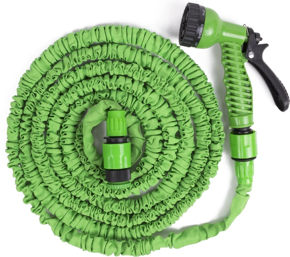 Benson - Tuinslang - Fexibel - 10 Meter - Tuinslang Met Koppeling - Spuitpistool - Groen