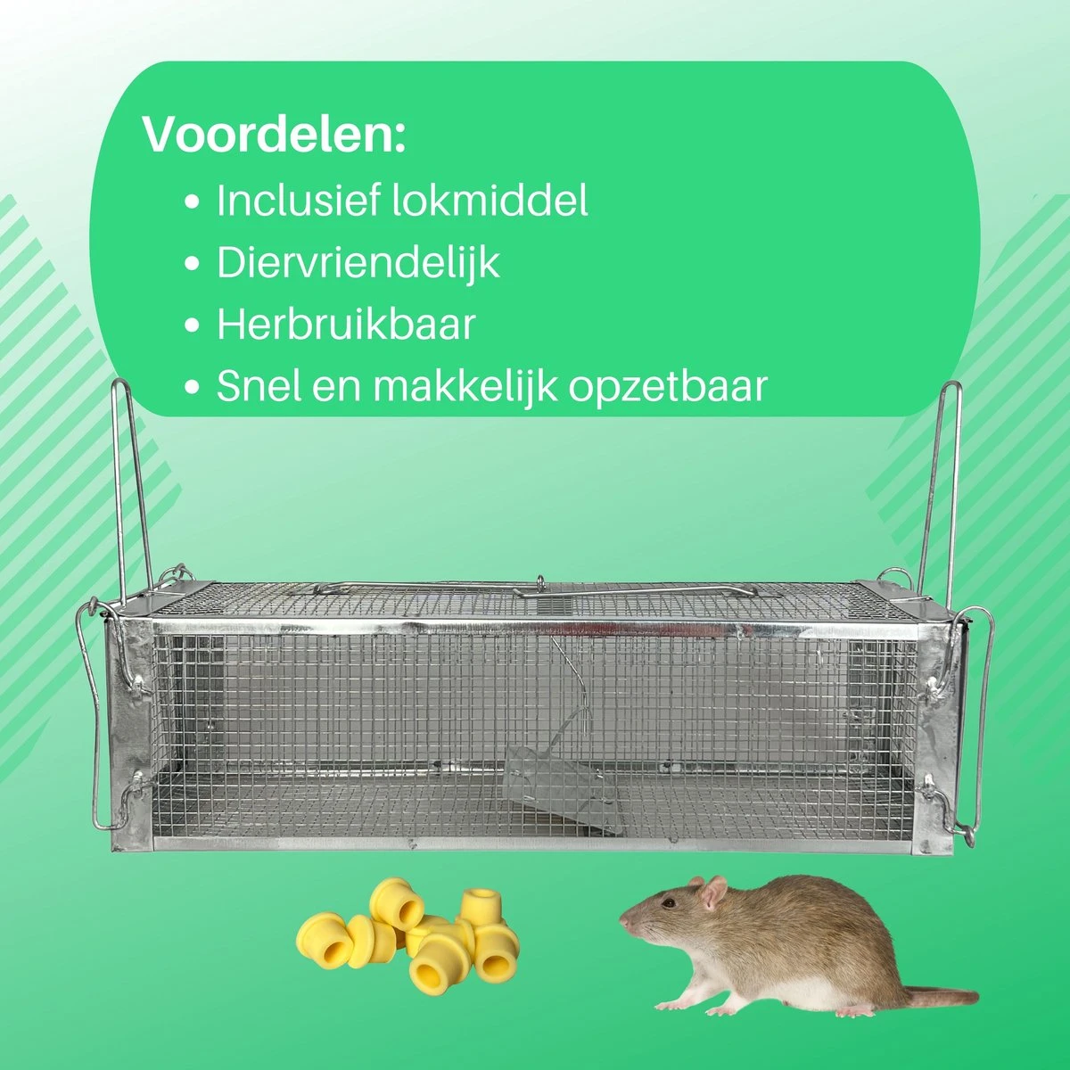 ValueStar Rattenval - Rattenval Voor Buiten - Ongediertebestrijding - Rattenvallen - Ratten - Rattenval Vangkooi - Afbeelding 3