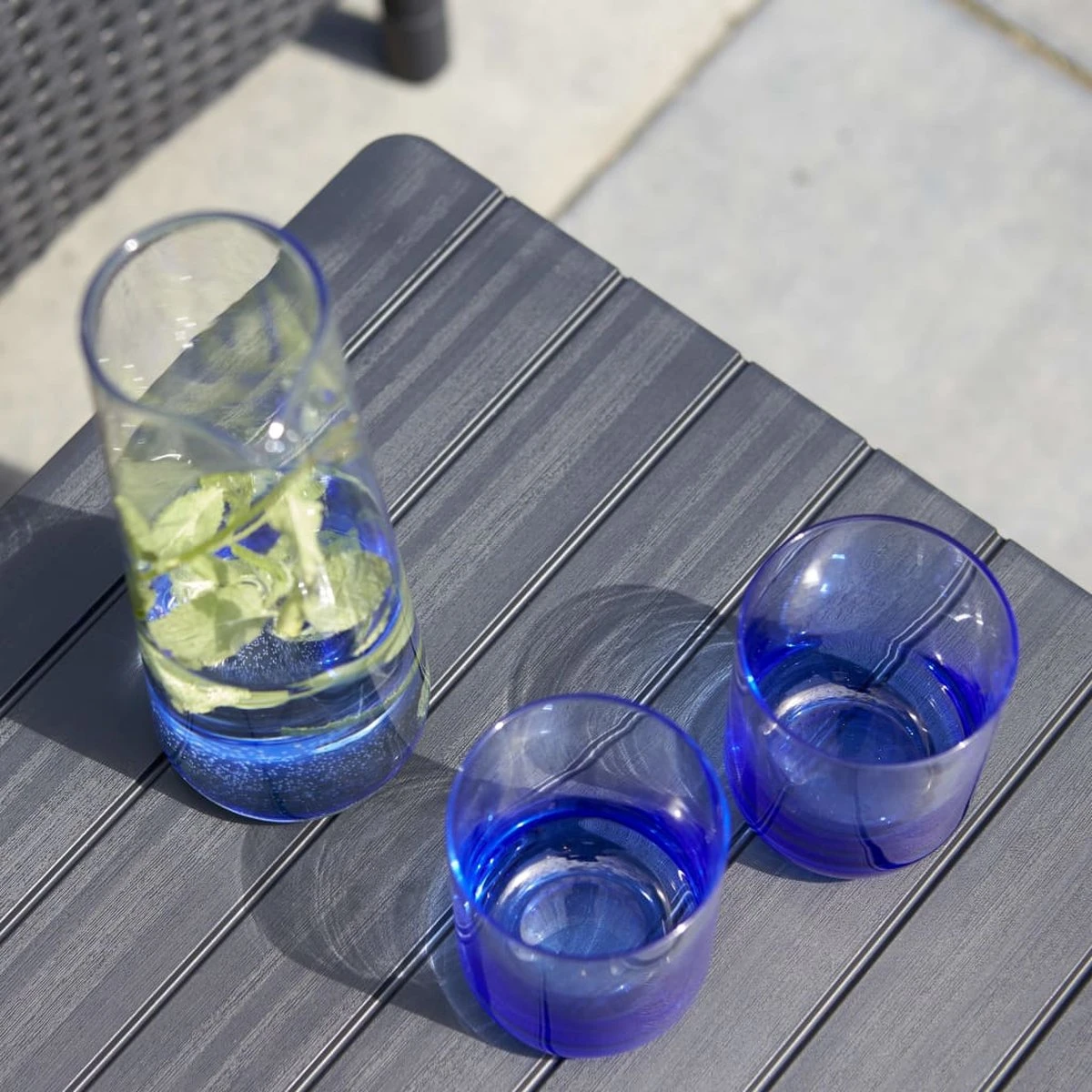 Allibert Lyon Tuintafel - 116x71,5x66/40 Cm - Grafiet - Afbeelding 8