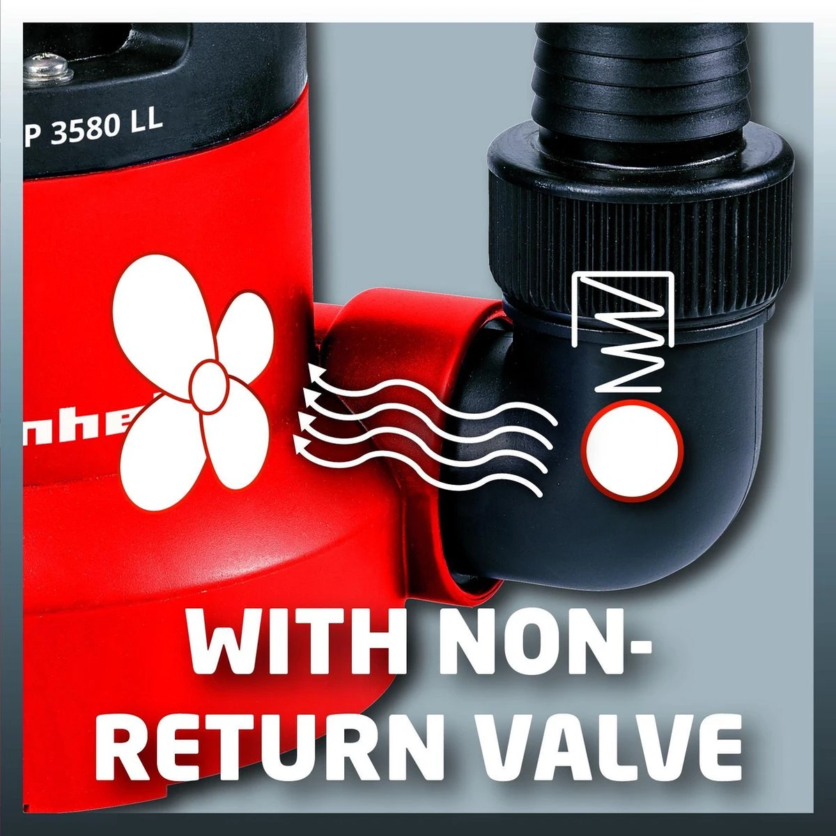 Einhell Dompelpomp GC-SP 3580 LL (350 W - 8000 L/h - 1 Mm Restwater - Traploos Instelbare Vlotterschakelaar - Geïntegreerd Terugslagventiel - Draaghandvat - Kabelopwikkeling - Mechanische Afdichting) - Afbeelding 5