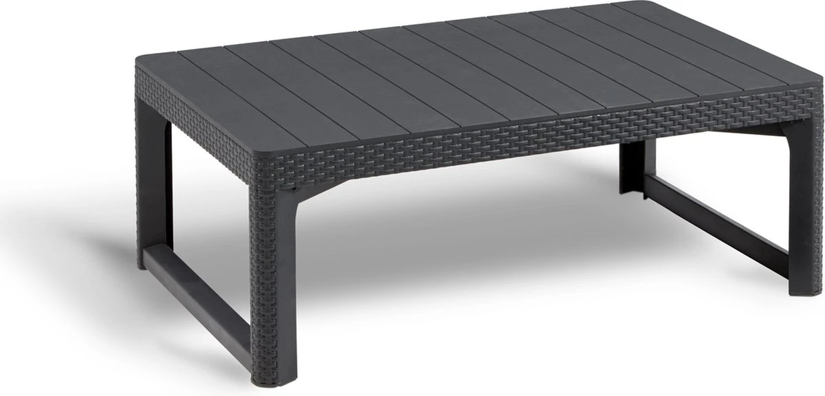 Allibert Lyon Tuintafel - 116x71,5x66/40 Cm - Grafiet