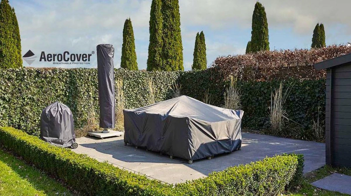AeroCover Parasolhoes - Zweef Parasols - Grijs - 250x55 Cm (HxB) - Afbeelding 11