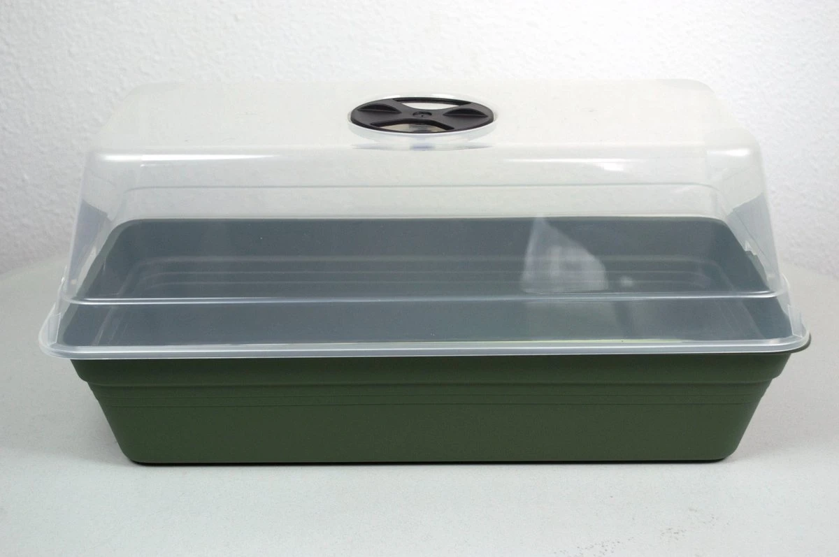 Kweekkas - Kweekhuis - Kweekkas Vensterbank - Moestuinbak - 4,5 L - Kweekkas Met Transparante Deksel - 19x39x31 Cm - Kweekkasje