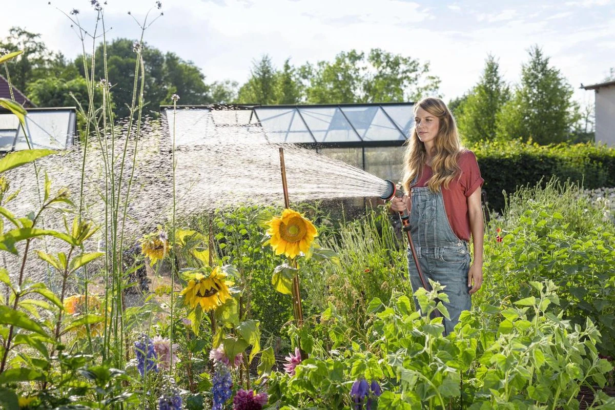 GARDENA - Comfort Broeskop - 5 Straalsoorten - Grijs - Afbeelding 12