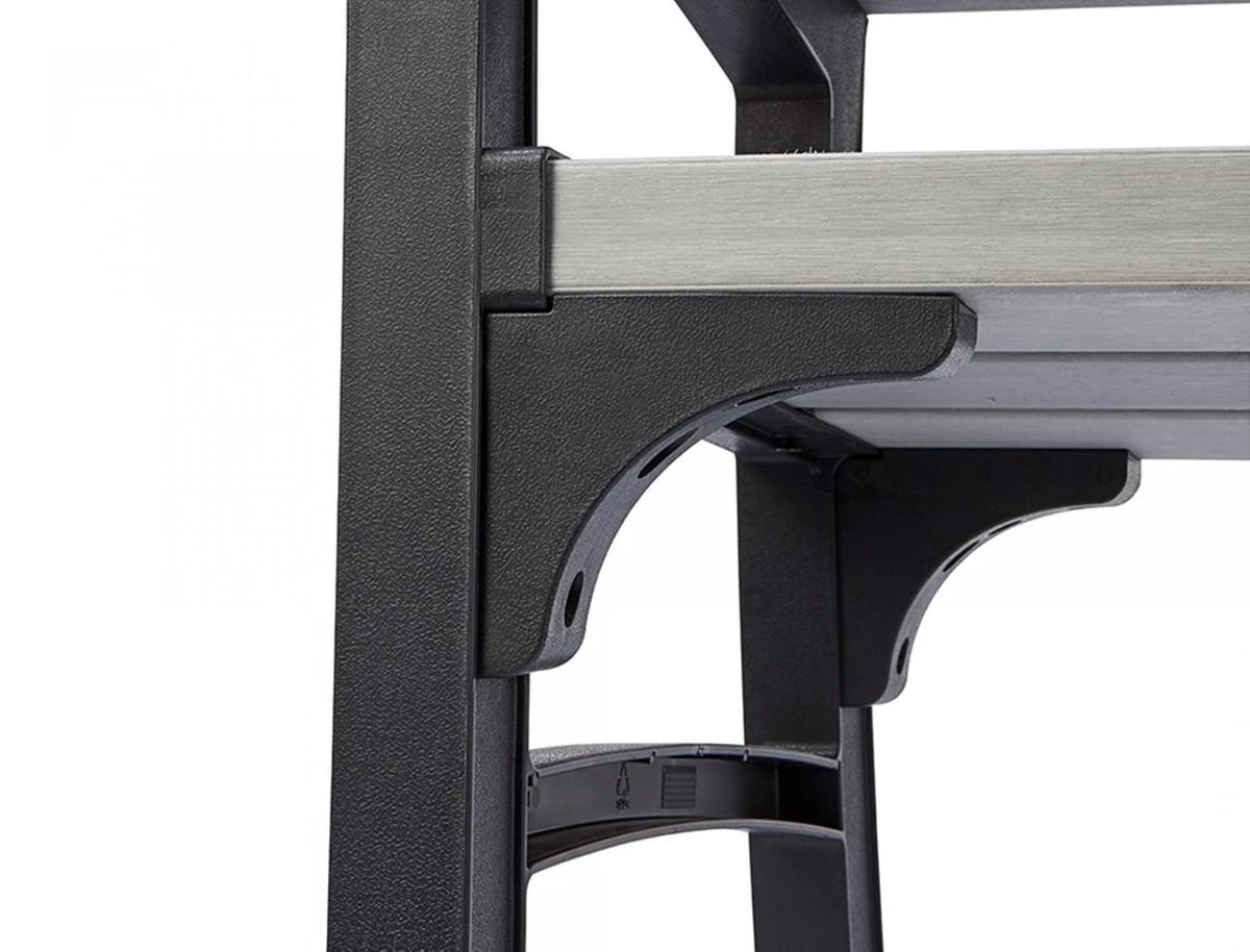 Keter Montero Tuinbank – 2-personen - 120x61x91cm - Grafiet - Afbeelding 3