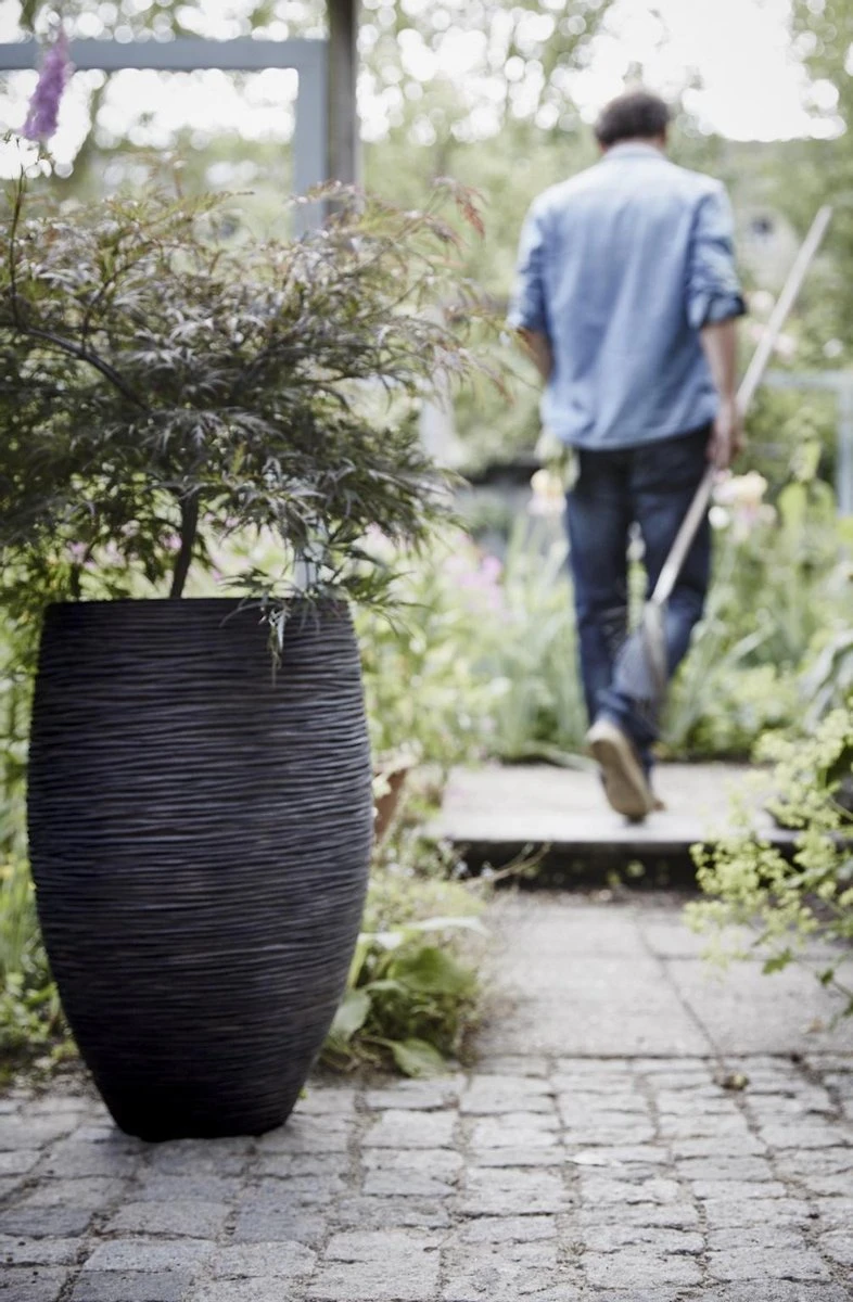 Capi Europe - Vaas Elegant Deluxe Rib NL - 56x84 - Zwart - Voor Binnen En Buiten - KBLR1132 - Afbeelding 5