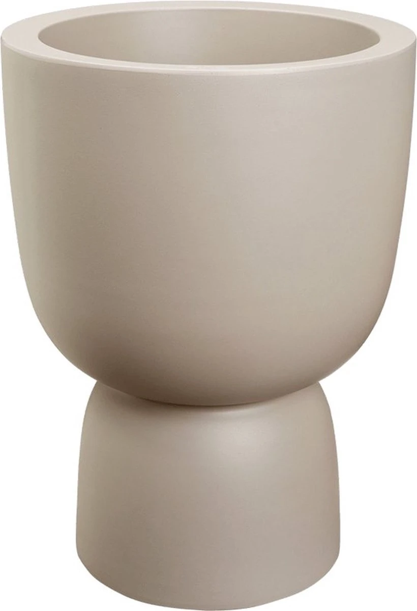 Elho Pure Coupe 35 - Bloempot Voor Binnen & Buiten - Ø 34.9 X H 49.0 Cm - Beige/Balanced Beige - Afbeelding 11
