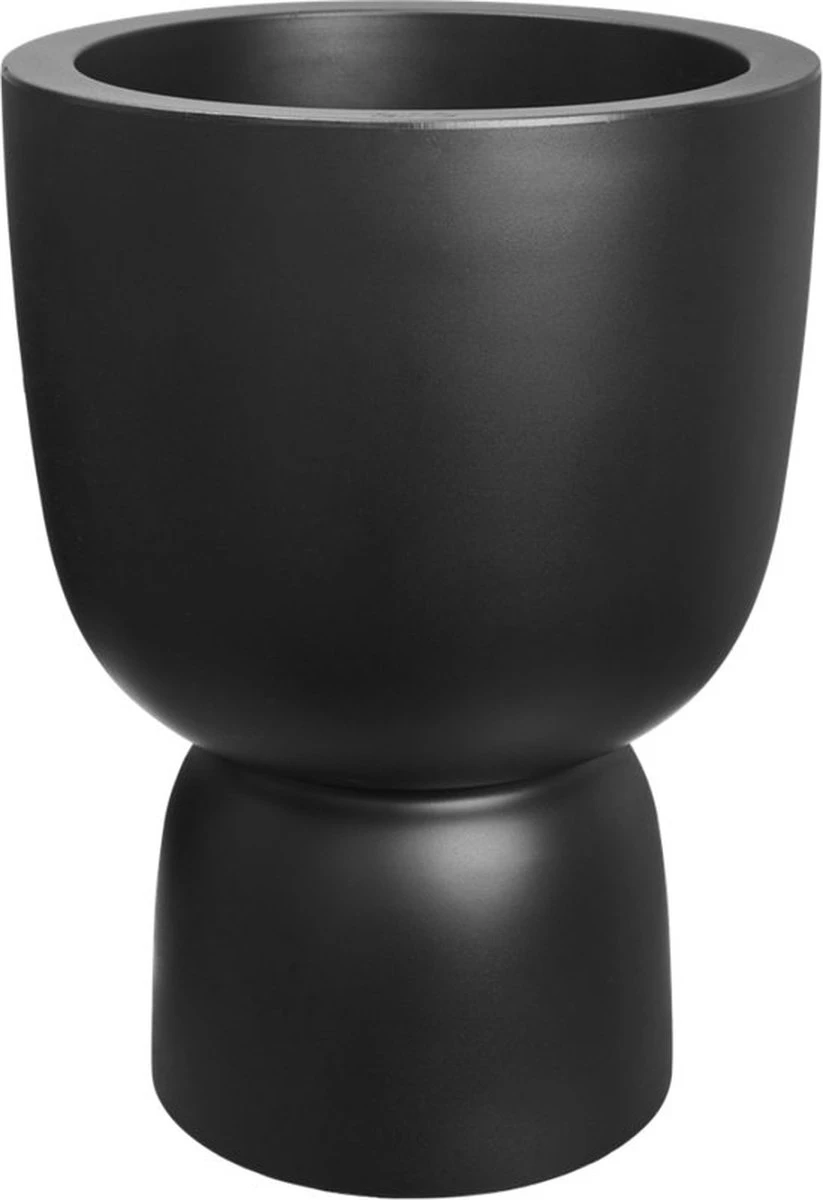 Elho Pure Coupe 41 - Bloempot Voor Binnen & Buiten - Ø 41.3 X H 57.9 Cm - Zwart/Zwart - Afbeelding 11